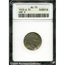 1913-S[5C] Type Two AU55 ANACS.