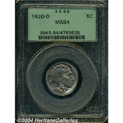 1920-D[5C] MS64 PCGS.