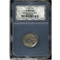 1924-S[5C] XF Details, Improperly Cleaned, NCS.