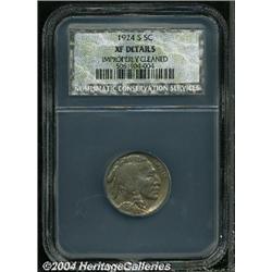 1924-S[5C] XF Details, Improperly Cleaned, NCS.