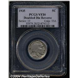 1935[5C] Doubled Die Reverse VF30 PCGS.