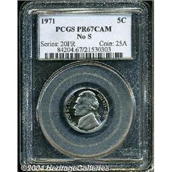 1971[5C] No S PR67 Cameo PCGS.