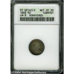 1803[H10C] Large 8--Scratched--ANACS. XF Details, Net VF20.