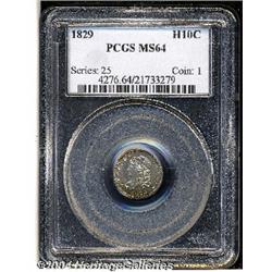 1829[H10C] MS64 PCGS.