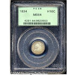 1834[H10C] MS64 PCGS.