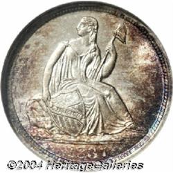 1837[H10C] Large Date (Curl Top 1) MS66 NGC.