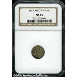 1855[H10C] Arrows MS65 NGC.