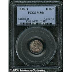 1858-O[H10C] MS64 PCGS.