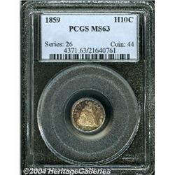 1859[H10C] MS63 PCGS.