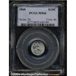 1860[H10C] MS66 PCGS.