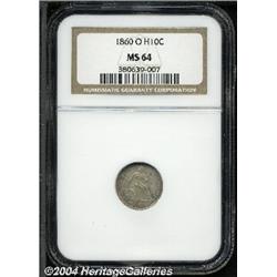 1860-O[H10C] MS64 NGC.