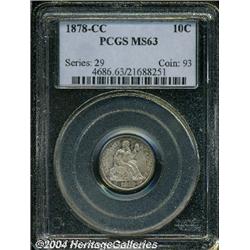 1878-CC[10C] MS63 PCGS.