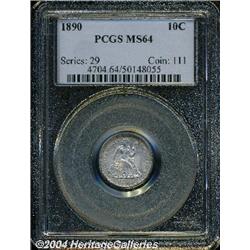 1890[10C] MS64 PCGS.