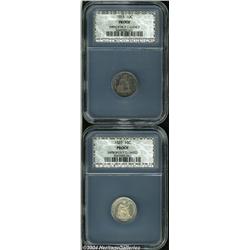 1883[10C] Proof, Improperly Cleaned, NCS,