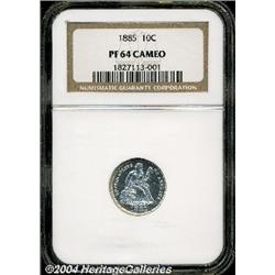 1885[10C] PR64 Cameo NGC.