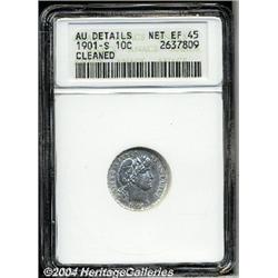 1901-S[10C]--Cleaned--ANACS. AU Details, Net XF45.
