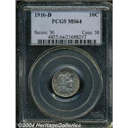 1910-D[10C] MS64 PCGS.