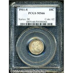1911-S[10C] MS66 PCGS.
