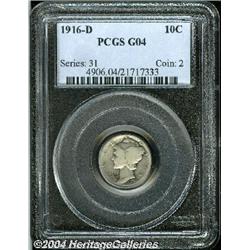 1916-D[10C] Good 4 PCGS.