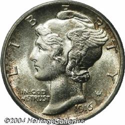 1916-D[10C] MS64 Full Bands PCGS.