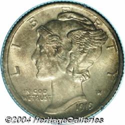 1919-D[10C] MS64 Full Bands PCGS.