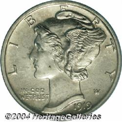 1919-D[10C] MS64 Full Bands PCGS.