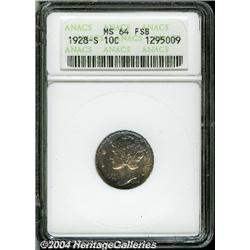 1928-S[10C] MS64 Full Bands ANACS.