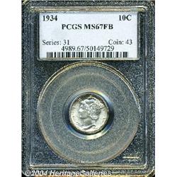 1934[10C] MS67 Full Bands PCGS.