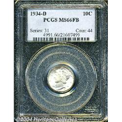 1934-D[10C] MS66 Full Bands PCGS.