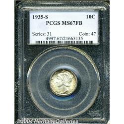 1935-S[10C] MS67 Full Bands PCGS.