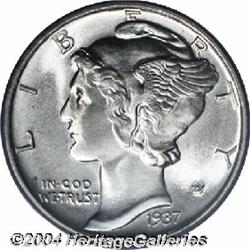 1937-D[10C] MS68 Full Bands PCGS.