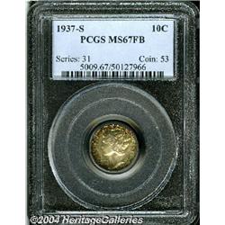 1937-S[10C] MS67 Full Bands PCGS.