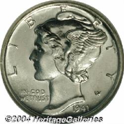 1941-S[10C] MS68 Full Bands Prooflike NGC.