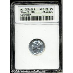 1942/1[10C]--Cleaned--ANACS. AU Details, Net XF45.