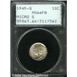 1945-S[10C] Micro S MS66 Full Bands PCGS.