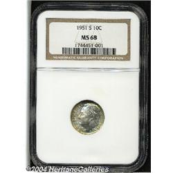 1951-S[10C] MS68 NGC.