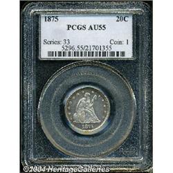 1875[20C] AU55 PCGS.