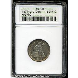 1875-S/S[20C] MS60 ANACS.