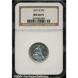 1875-S[20C] MS64 Prooflike NGC.