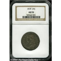 1818/5[25C] AU55 NGC.