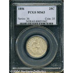 1856[25C] MS63 PCGS.