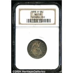 1858-O[25C] AU58 NGC.