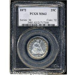 1872[25C] MS62 PCGS.
