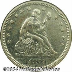 1872-S[25C]--Cleaned--ANACS. AU Details, Net AU50.