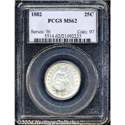 1882[25C] MS62 PCGS.