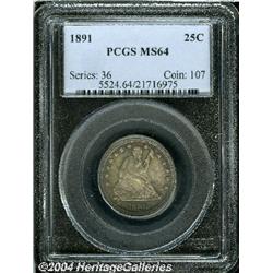 1891[25C] MS64 PCGS.