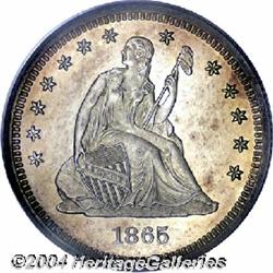 1865[25C] PR65 Cameo PCGS.