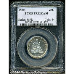 1880[25C] PR62 Cameo PCGS.