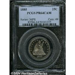 1885[25C] PR64 Cameo PCGS.
