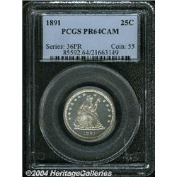 1891[25C] PR64 Cameo PCGS.
